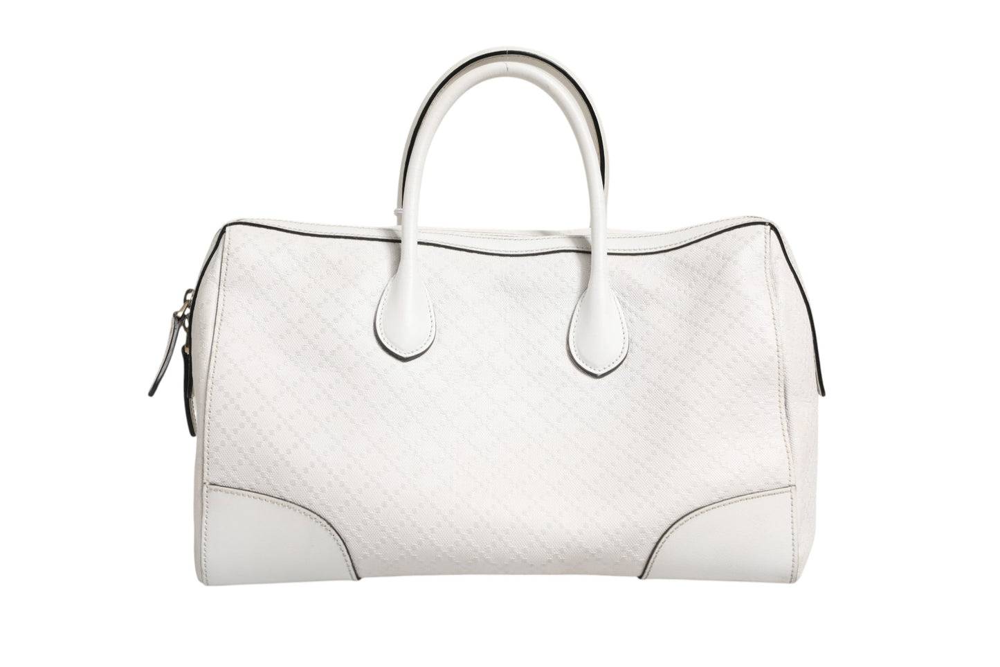 Medium Diamante Leder Boston Bag