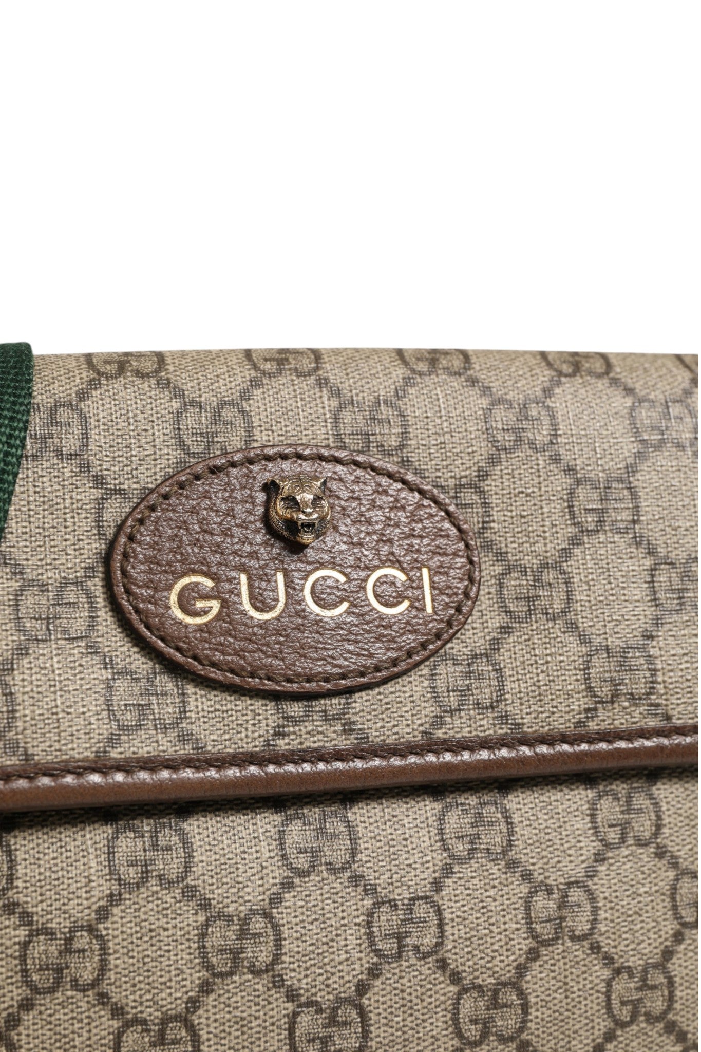 Supreme Monogram Neo Vintage Web Gürteltasche Braun