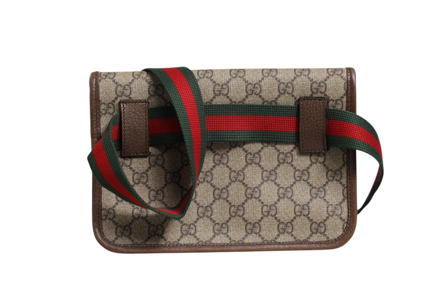 Supreme Monogram Neo Vintage Web Gürteltasche Braun