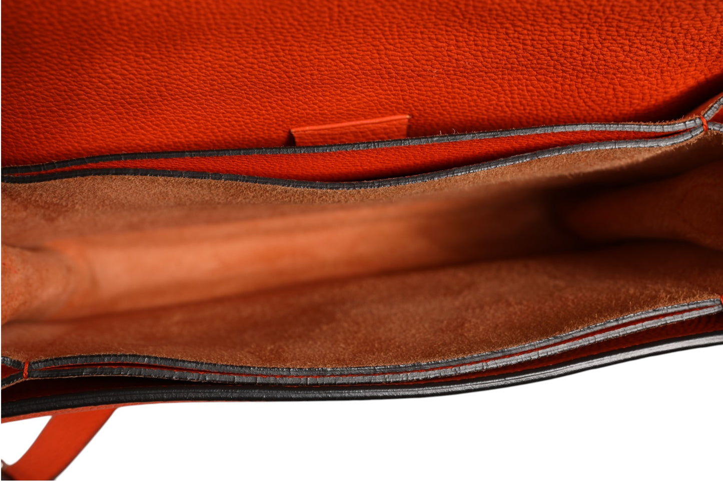Jackie Soft Flap Schultertasche Leder Orange
