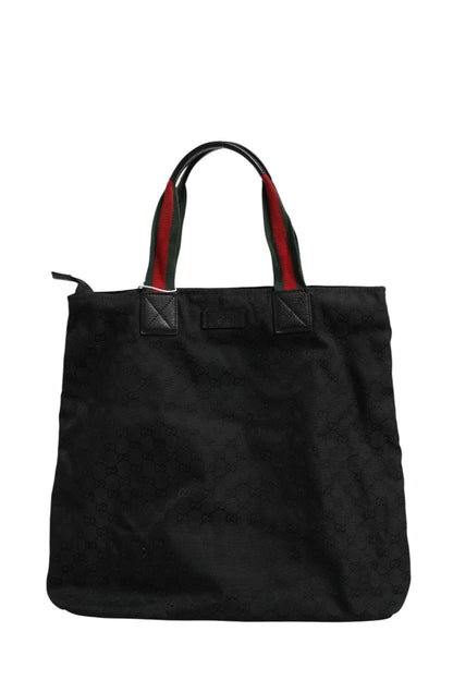 Muttertasche aus GG Canvas mit Sherry-Linie