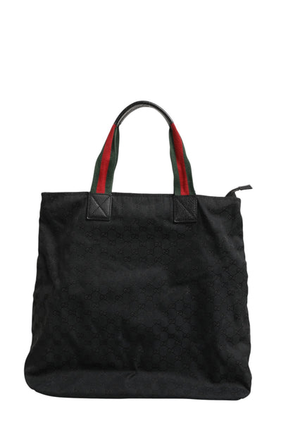 Muttertasche aus GG Canvas mit Sherry-Linie