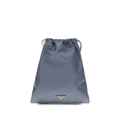 Blaue Clutch aus recyceltem Polyamid