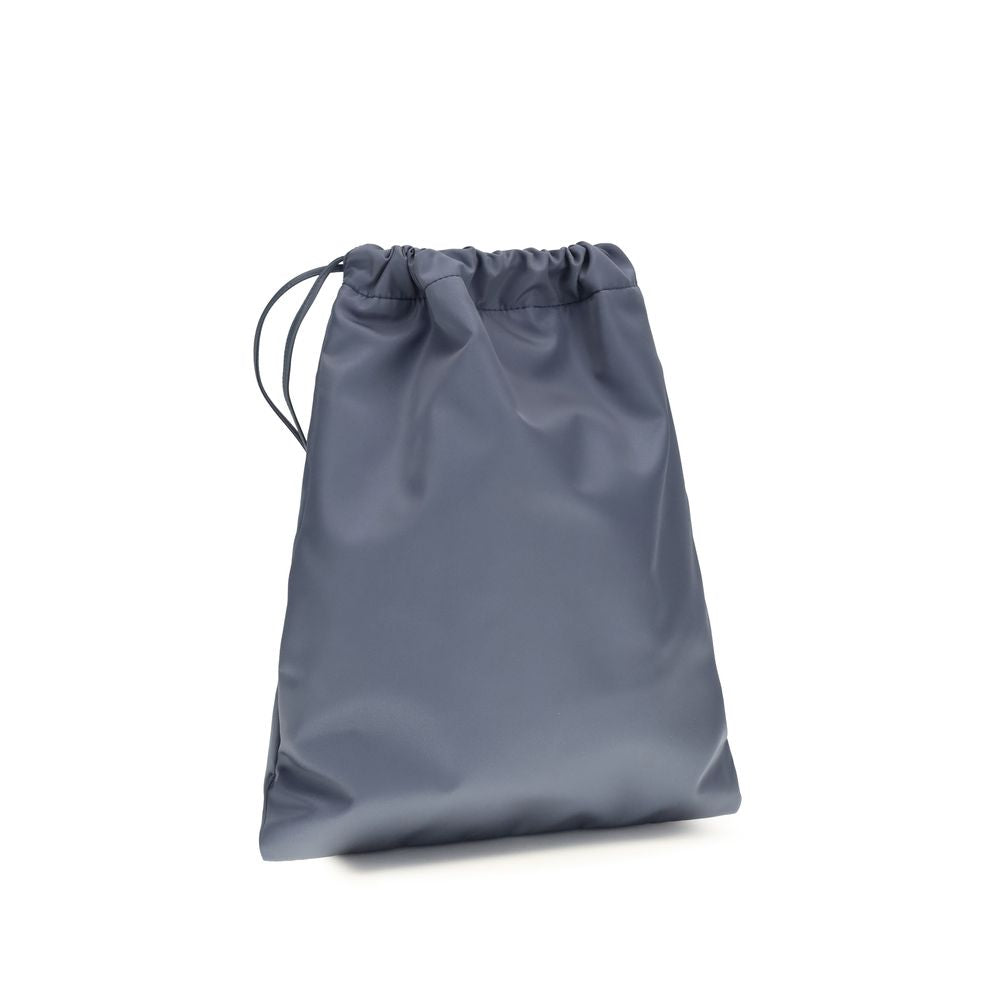 Blaue Clutch aus recyceltem Polyamid