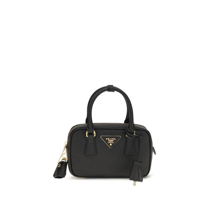 Schwarze Kalbsleder Bos Taurus Handtasche