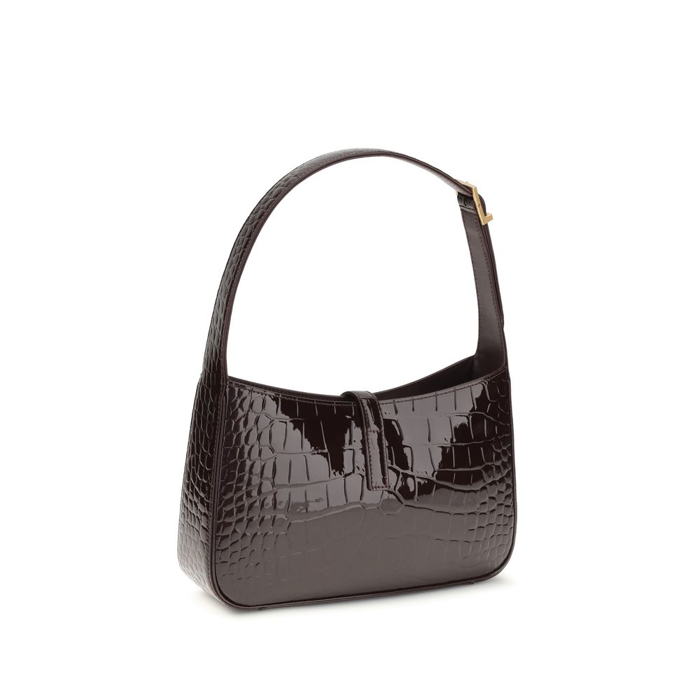 Bordeaux Krokodil-Ledertasche