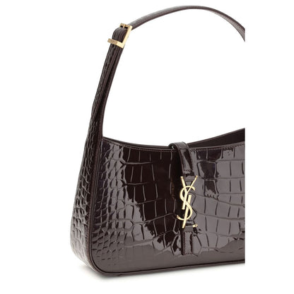 Bordeaux Krokodil-Ledertasche
