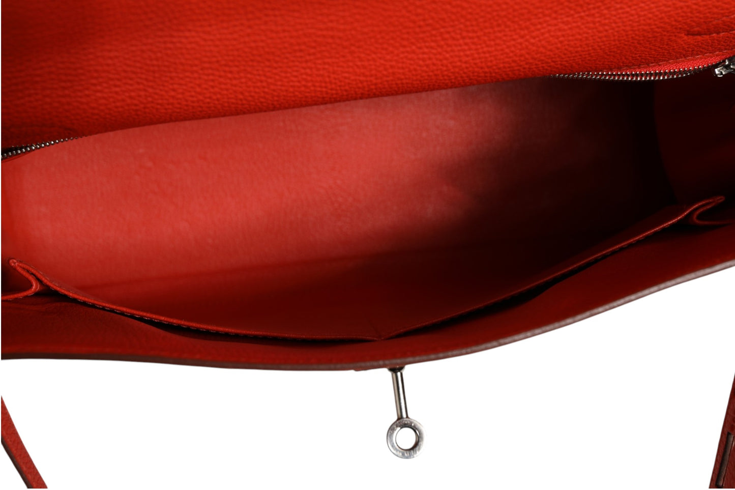 Kelly 32 Zweifarbige Handtasche mit Palladium-Hardware