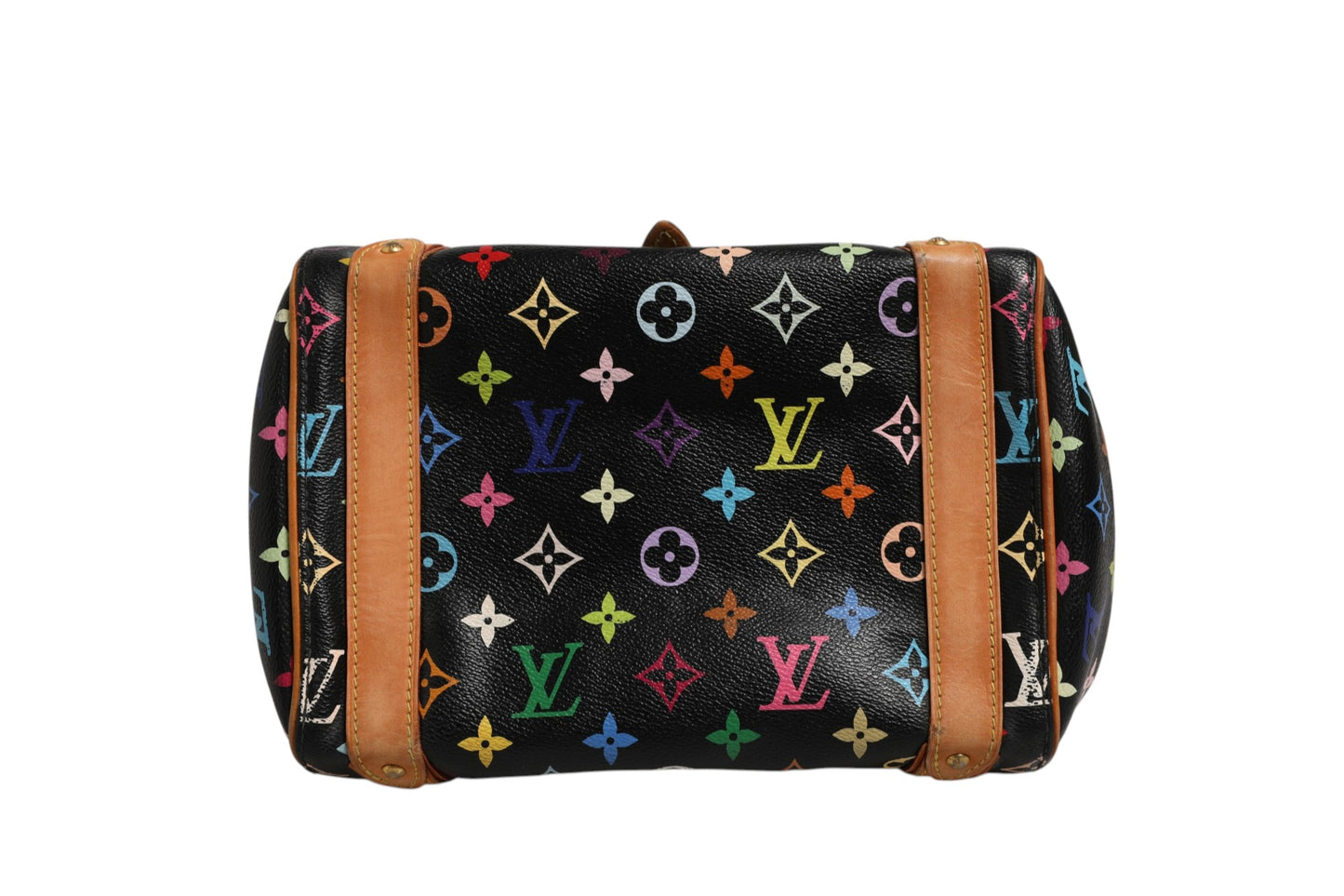 Schwarze Priscilla Handtasche aus Monogram Multicolor Canvas