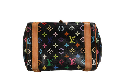 Schwarze Priscilla Handtasche aus Monogram Multicolor Canvas