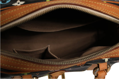 Schwarze Priscilla Handtasche aus Monogram Multicolor Canvas