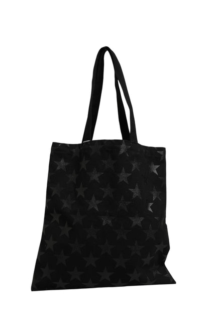 Rive Droite Schwarze Tote Bag mit Sternenprint
