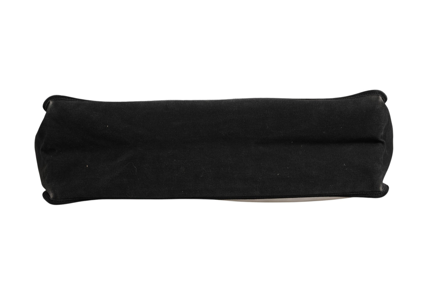 Damen Shopper Tote Bag aus weißem und schwarzem Canvas