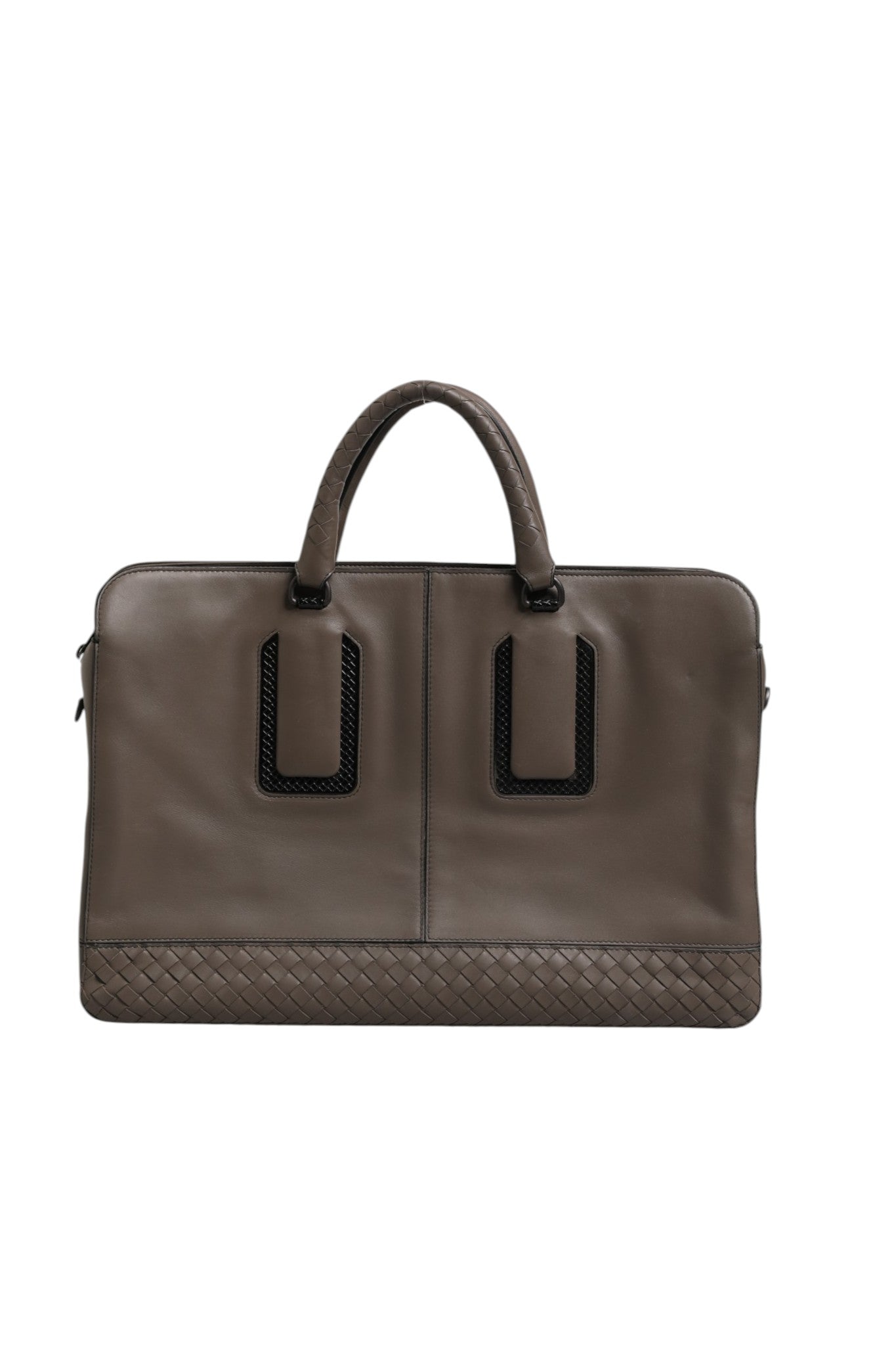 Getaway Intrecciato Leder-Aktentasche