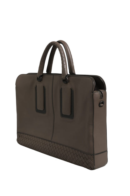 Getaway Intrecciato Leder-Aktentasche