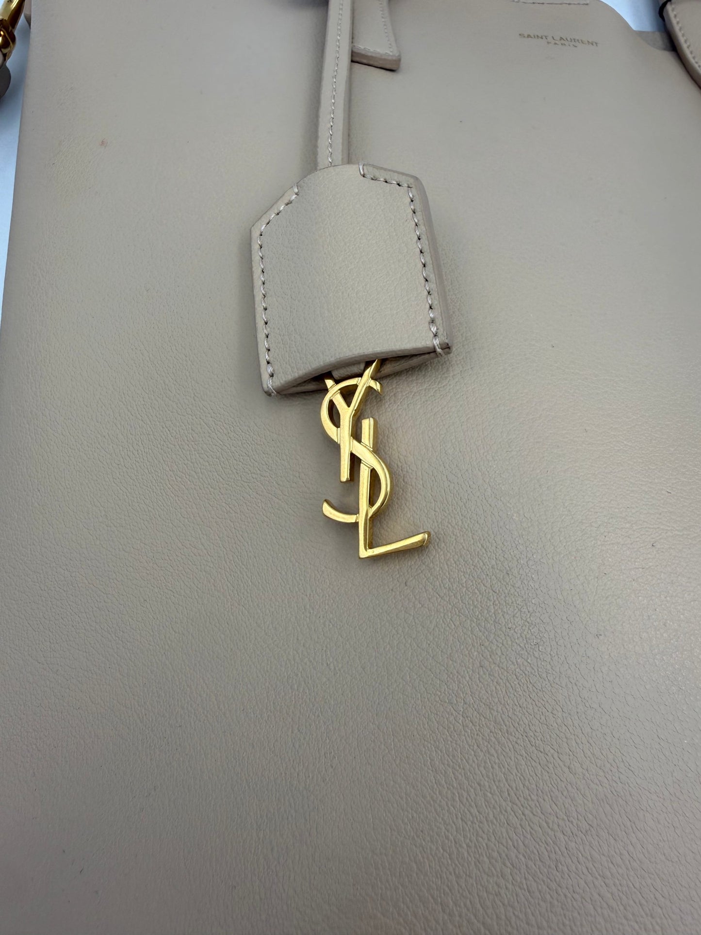 SAINT LAURENT SHOPPING Beige Tasche