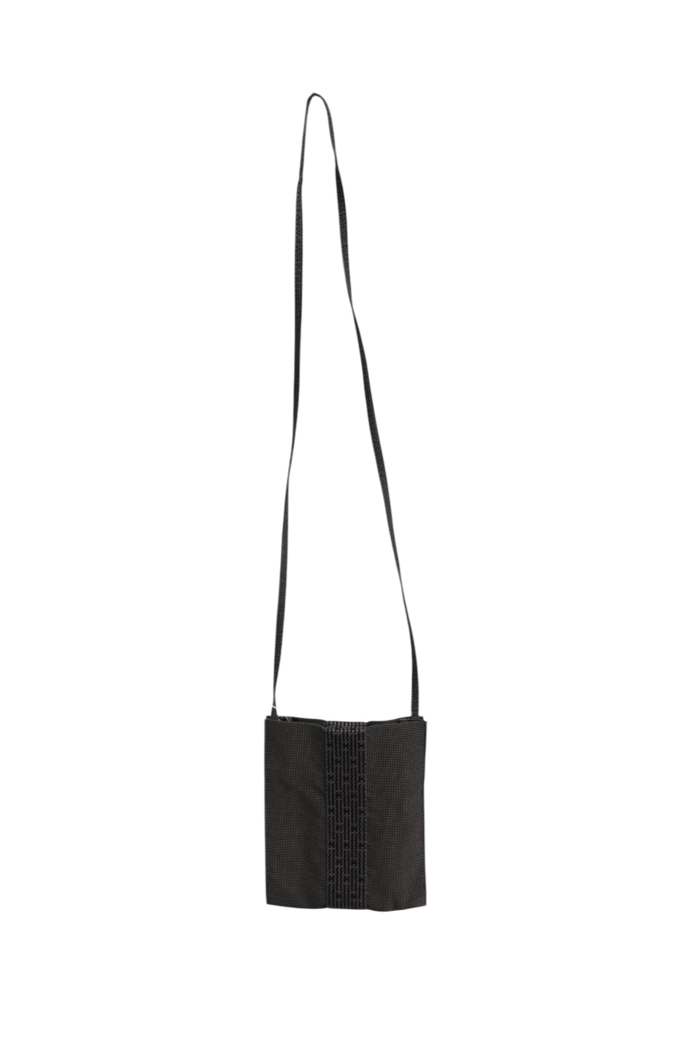 Dunkelgraue Stofftasche mit Muster