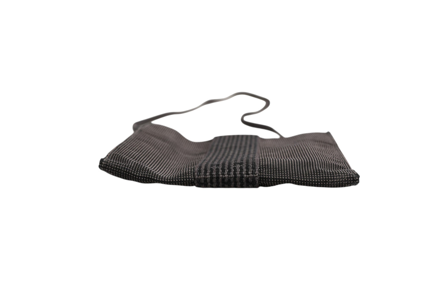 Dunkelgraue Stofftasche mit Muster