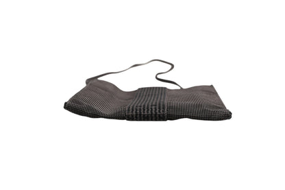Dunkelgraue Stofftasche mit Muster