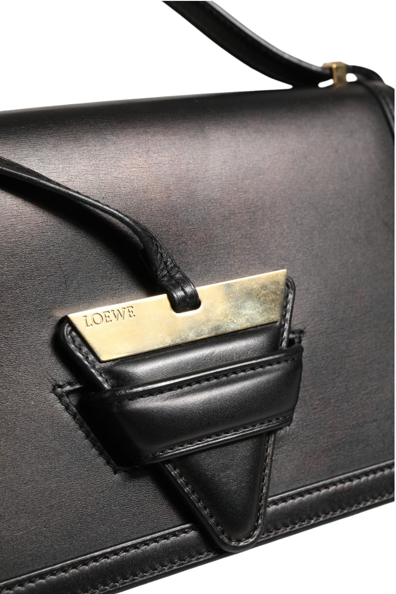 Barcelona mittelgroße Leder-Schultertasche