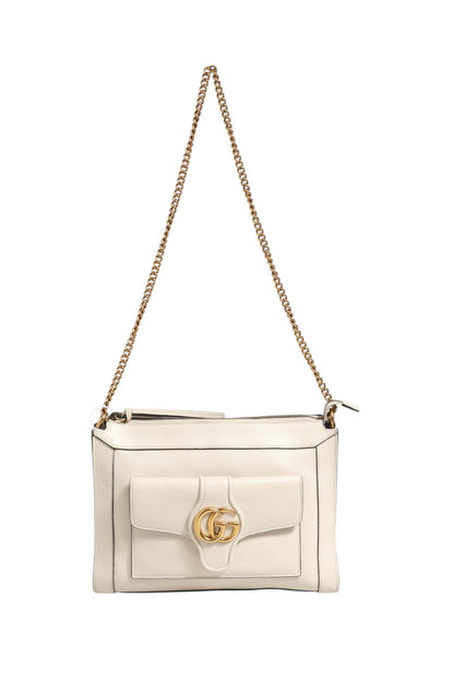 Arli Small Crossbody Bag Weißes Leder