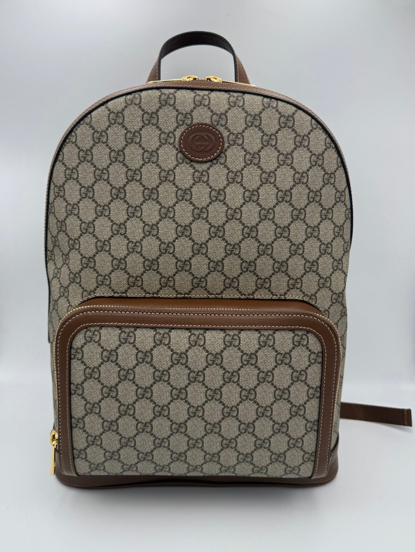 GUCCI GG Supreme und Leder Rucksack
