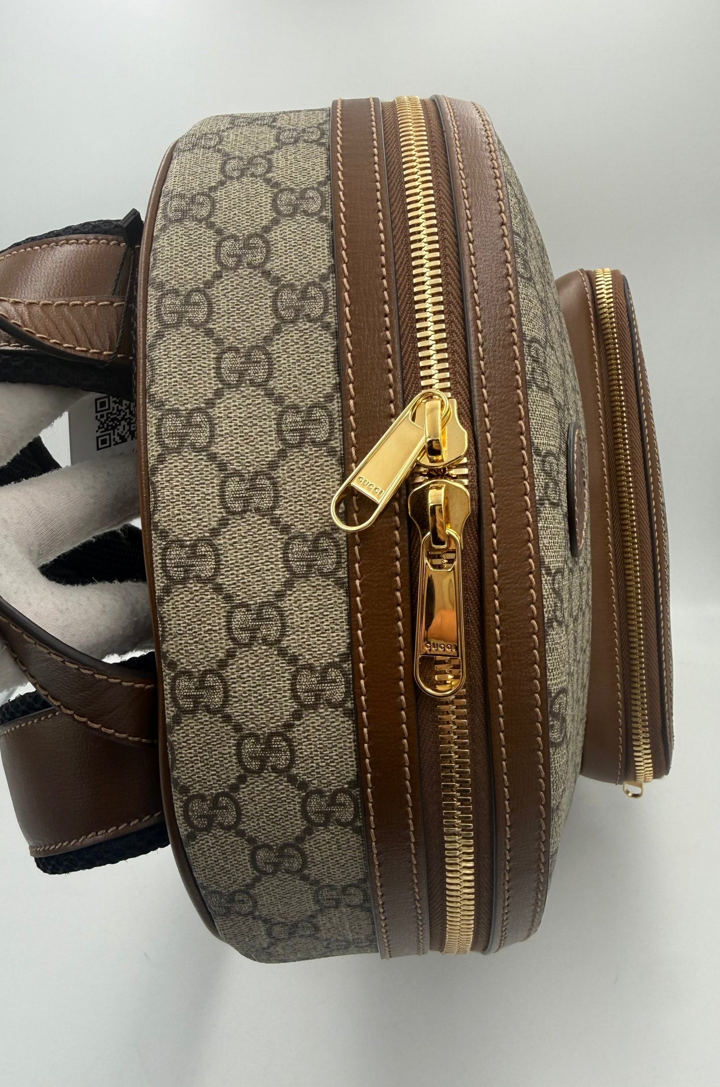 GUCCI GG Supreme und Leder Rucksack