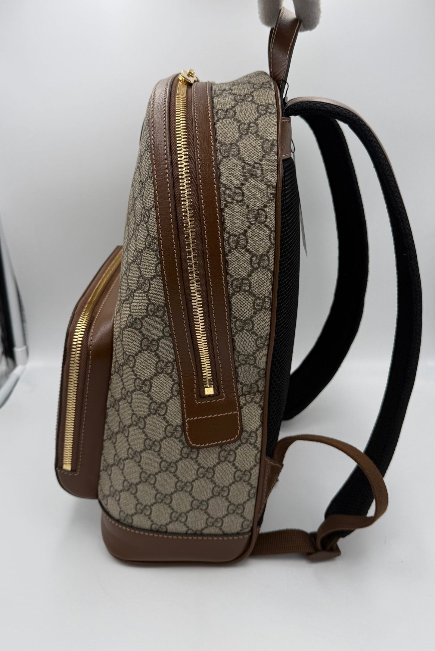 GUCCI GG Supreme und Leder Rucksack