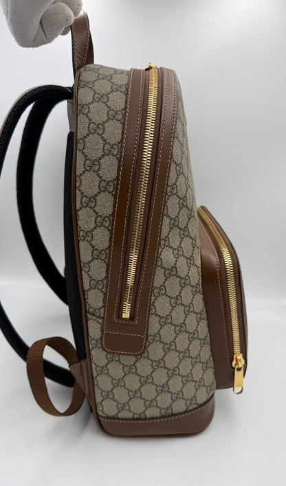 GUCCI GG Supreme und Leder Rucksack