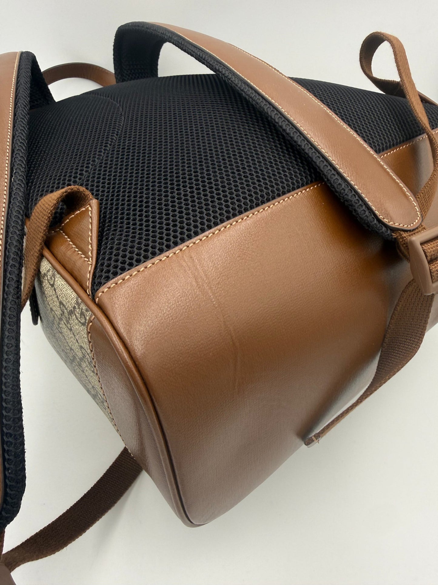 GUCCI GG Supreme und Leder Rucksack