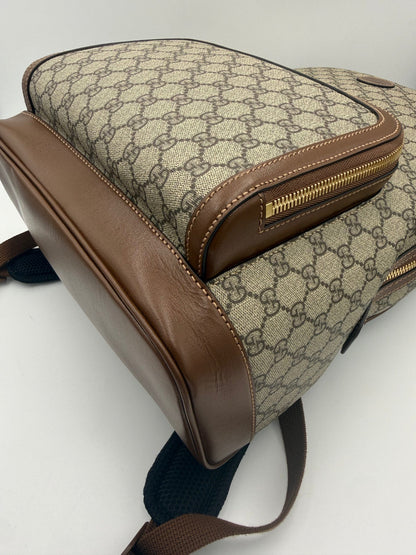 GUCCI GG Supreme und Leder Rucksack