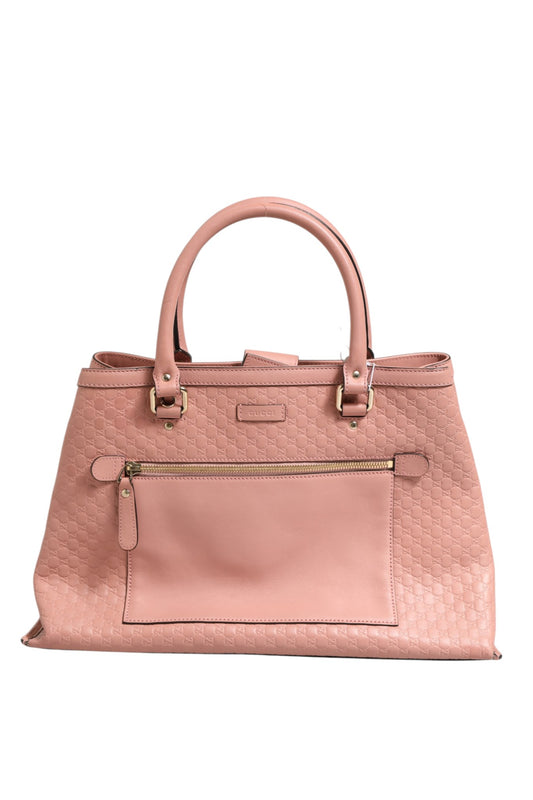 Microguccissima Leder Medium Tote Bag