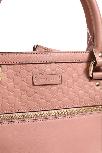 Microguccissima Leder Medium Tote Bag