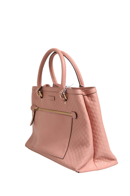 Microguccissima Leder Medium Tote Bag