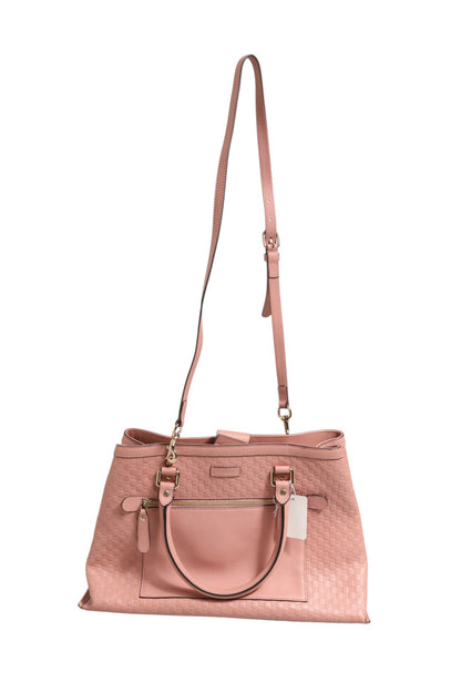 Microguccissima Leder Medium Tote Bag