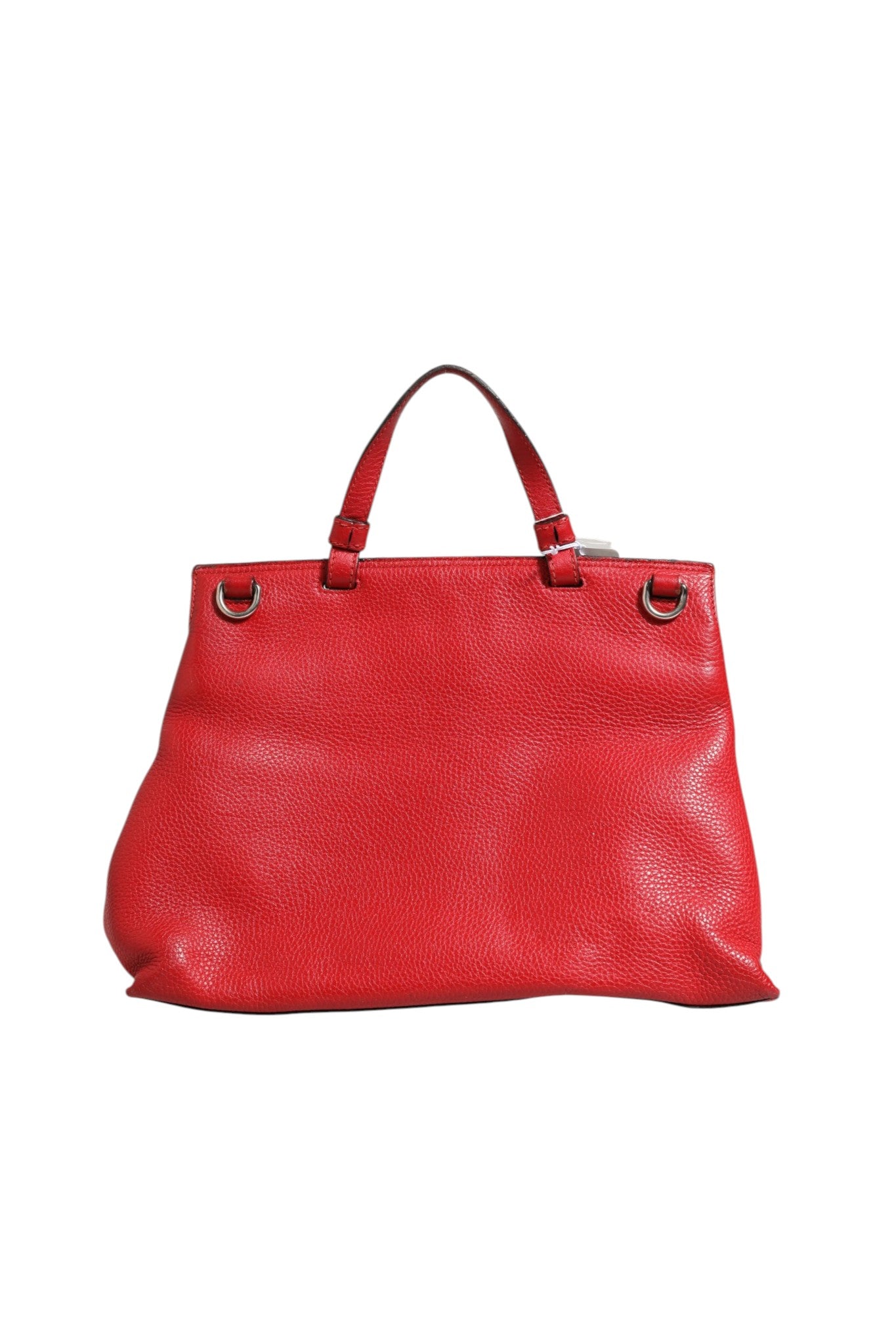 Rote Leder Bamboo Daily Tote Umhängetasche