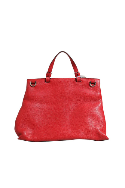 Rote Leder Bamboo Daily Tote Umhängetasche
