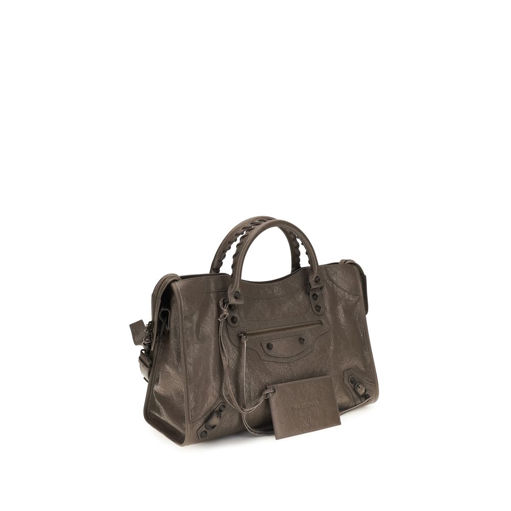 Schultertasche aus zweifarbigem Kalbsleder Bos Taurus
