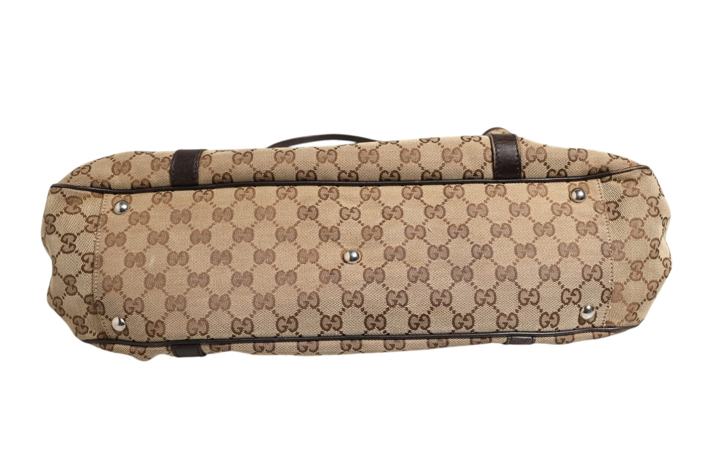 Beige und Schwarze Canvas Twins Medium Tote Bag