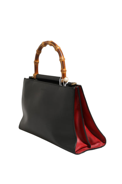 Nymphaea Bamboo Henkeltasche aus Leder
