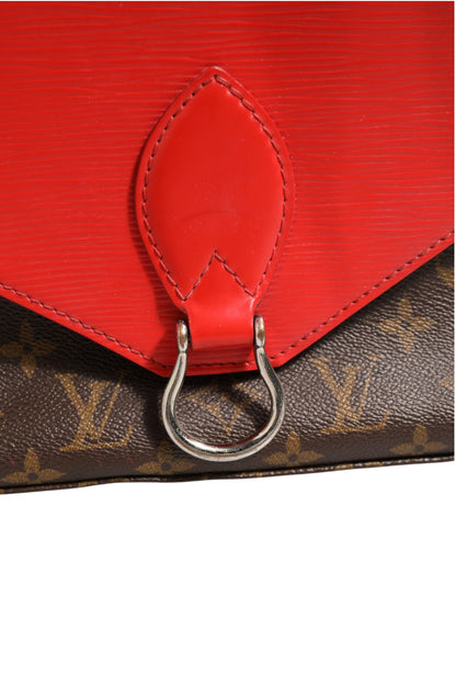 Saint Michel Monogram Epi Schultertasche Coquelicot