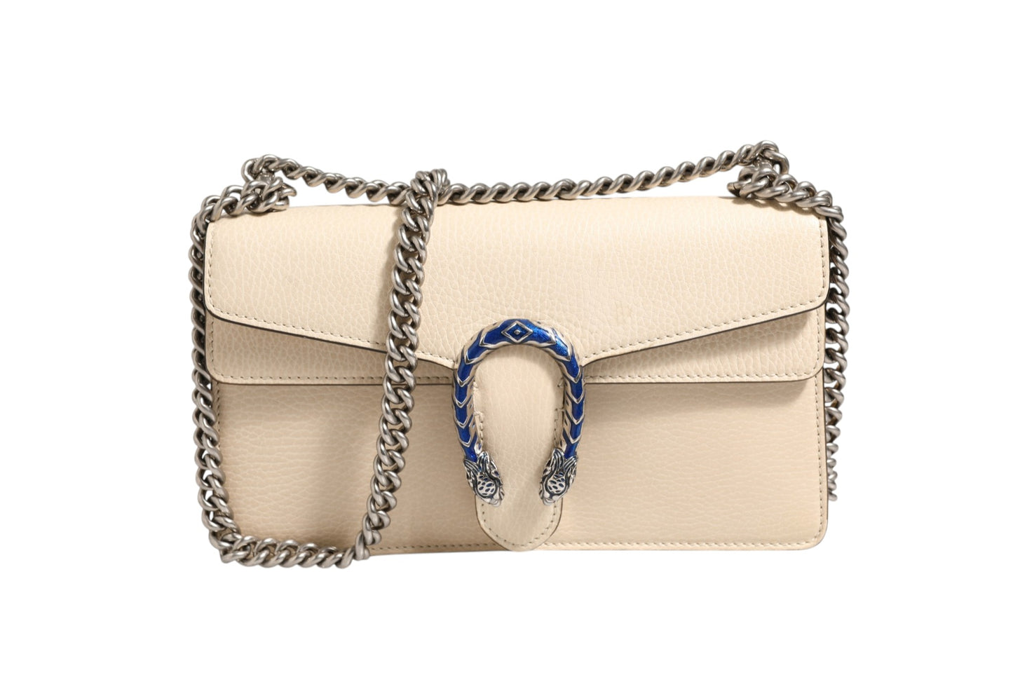 Dionysus Handtasche aus weißem Leder