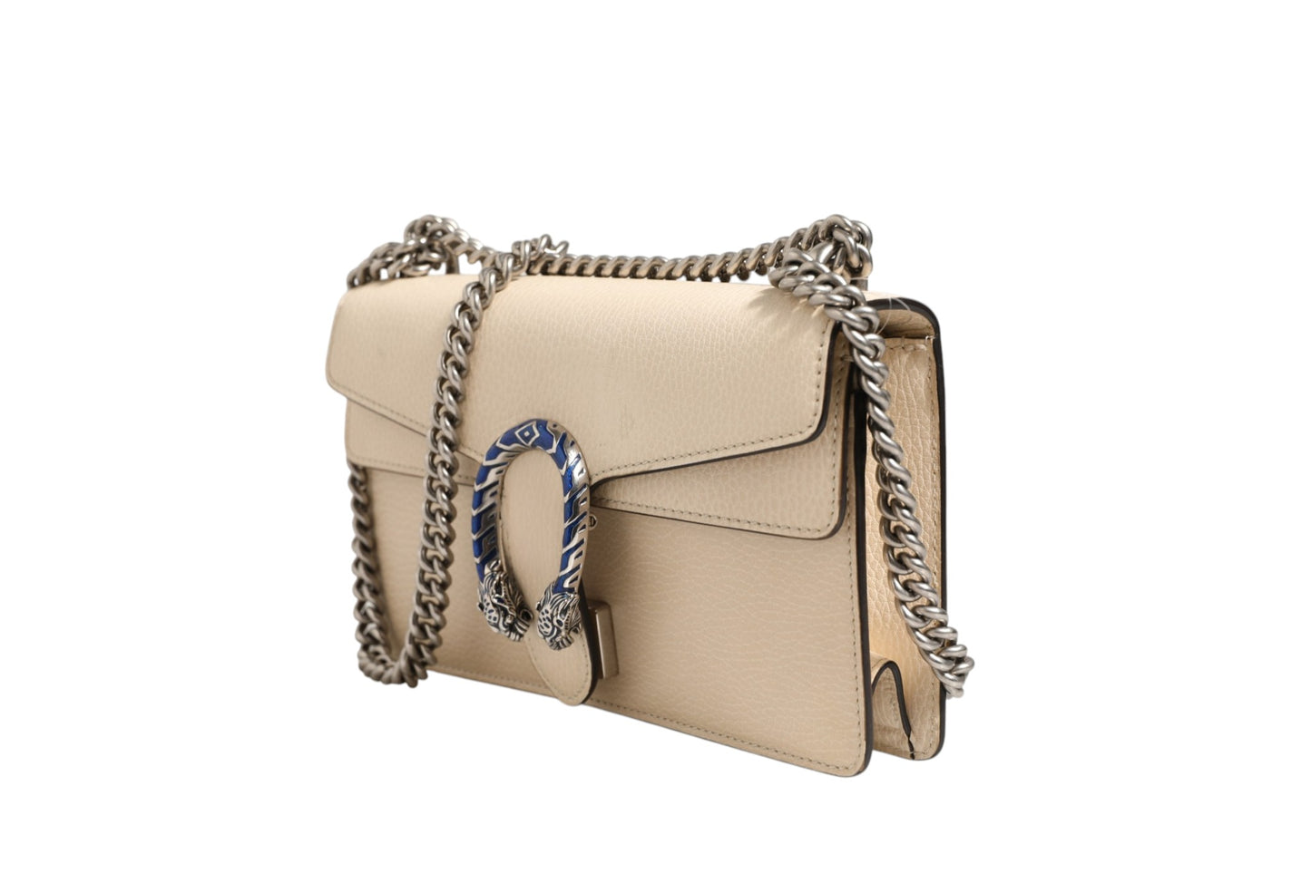 Dionysus Handtasche aus weißem Leder