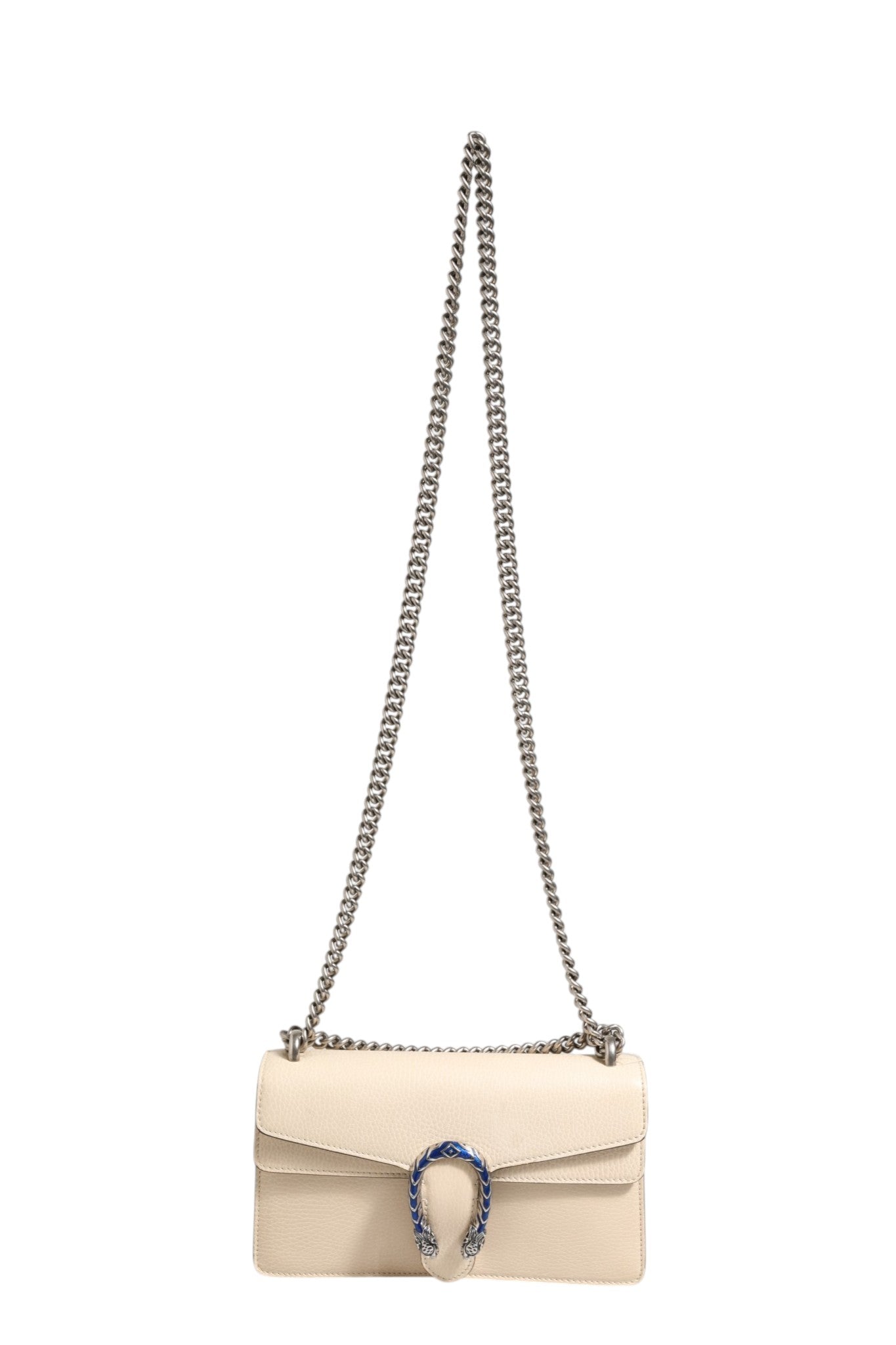 Dionysus Handtasche aus weißem Leder