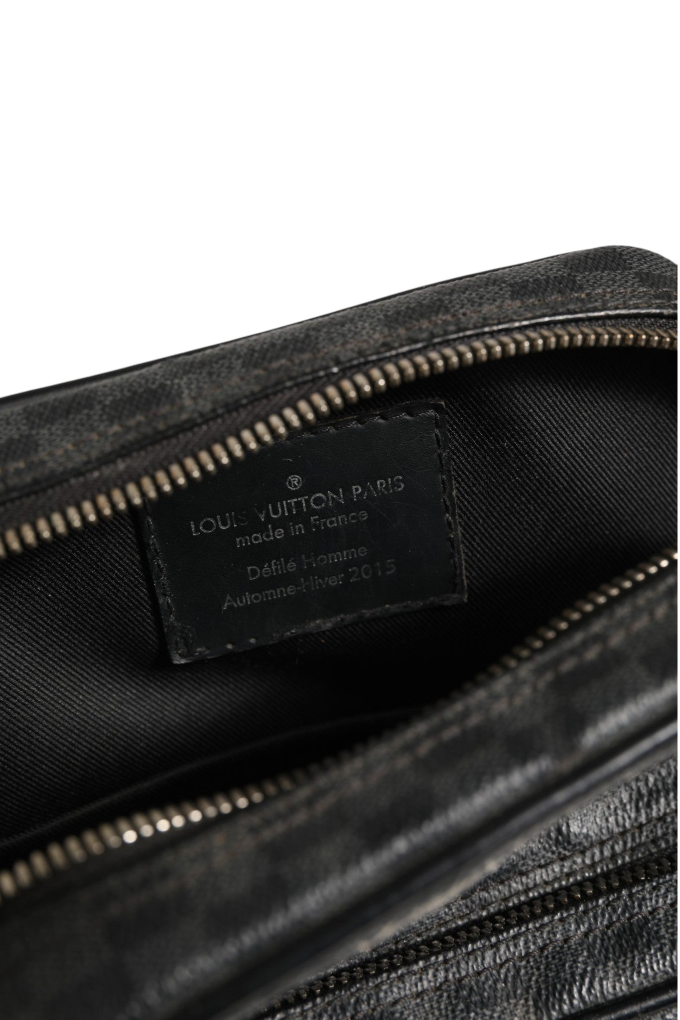 Schwarze Schultertasche Amazon Christopher Nemeth aus Damier Graphite Canvas