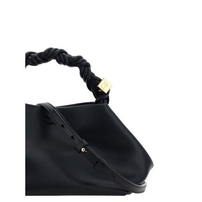 Schwarze Kalbsleder Bos Taurus Handtasche