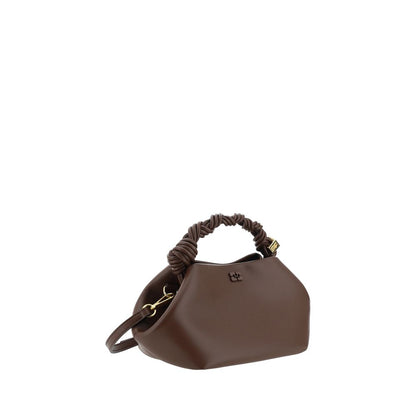 Ganni Bou Mini Handtasche aus braunem Kalbsleder Bos Taurus