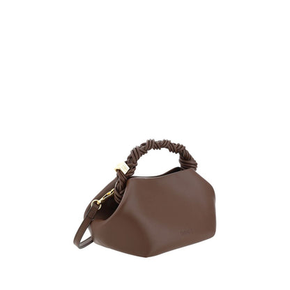 Ganni Bou Mini Handtasche aus braunem Kalbsleder Bos Taurus