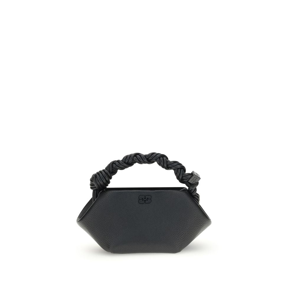 Schwarze Handtasche aus recyceltem Polyester