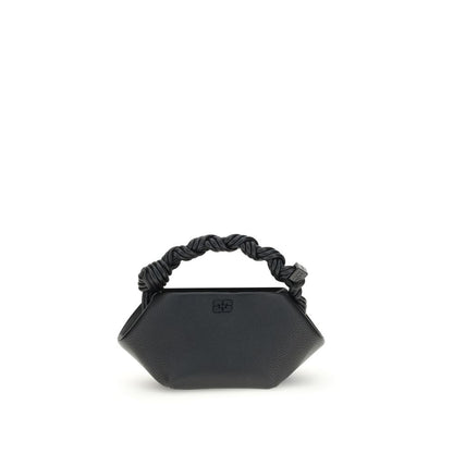 Schwarze Handtasche aus recyceltem Polyester